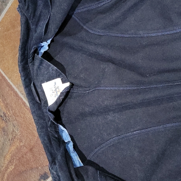 Vintage Blue Zone Denim Trench Coat Jacket - Picture 7 of 12